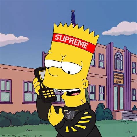 pictures of bart simpson supreme.